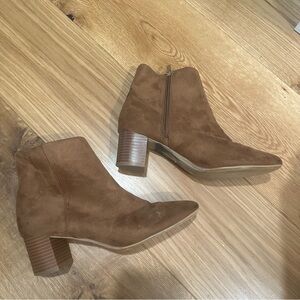 Suede Heeled Bootie